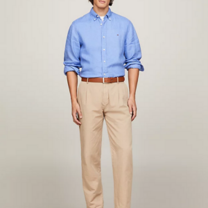 Screenshot 2024-03-21 at 13-20-03 Pigment Dyed Linen Regular Fit Shirt Blue Tommy Hilfiger